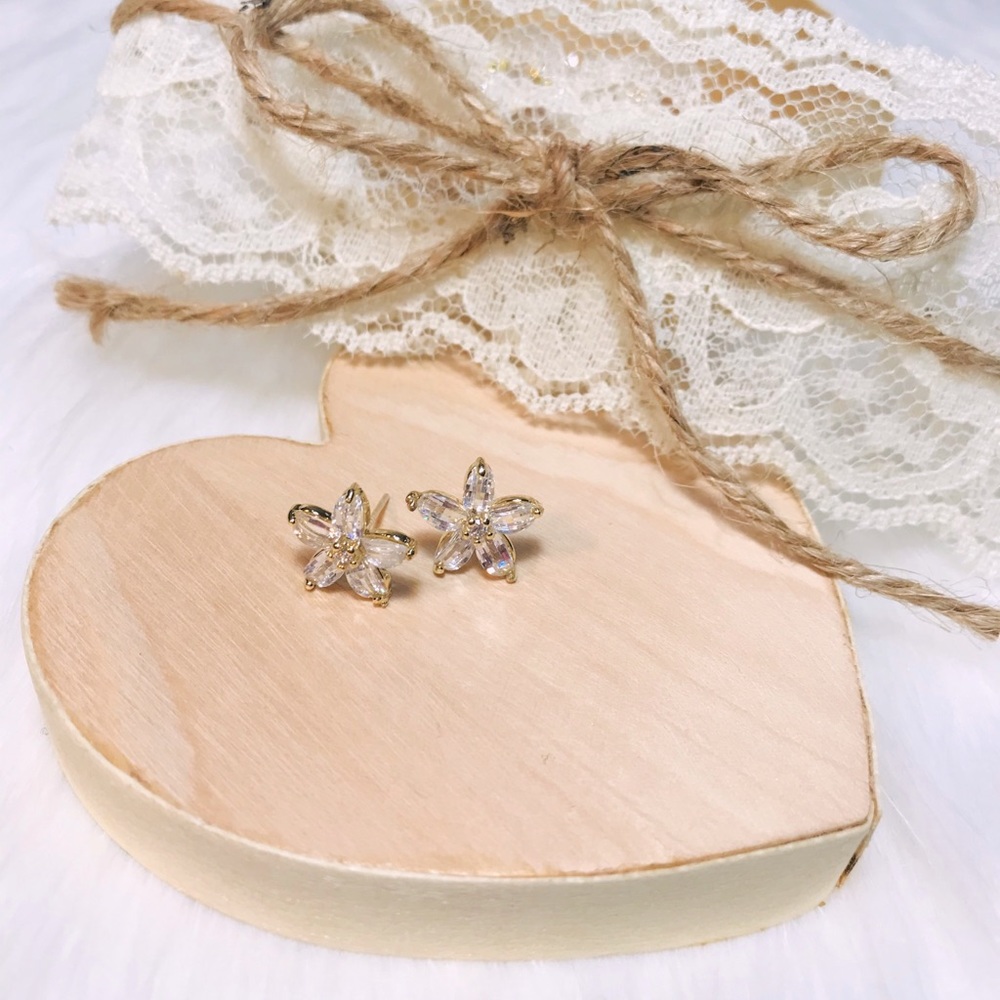 ❣️Cute Crystal Daisy Earrings【Sterling Silver】